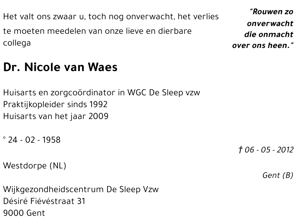 Nicole van Waes