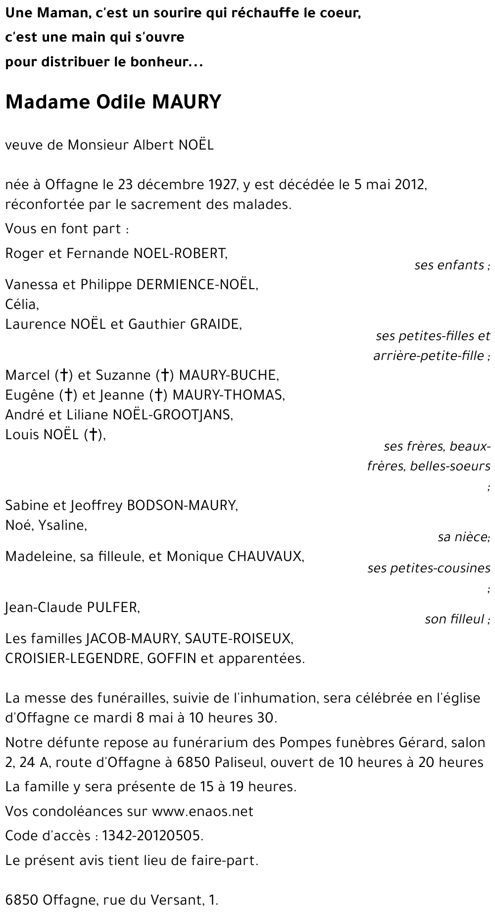 Odile MAURY