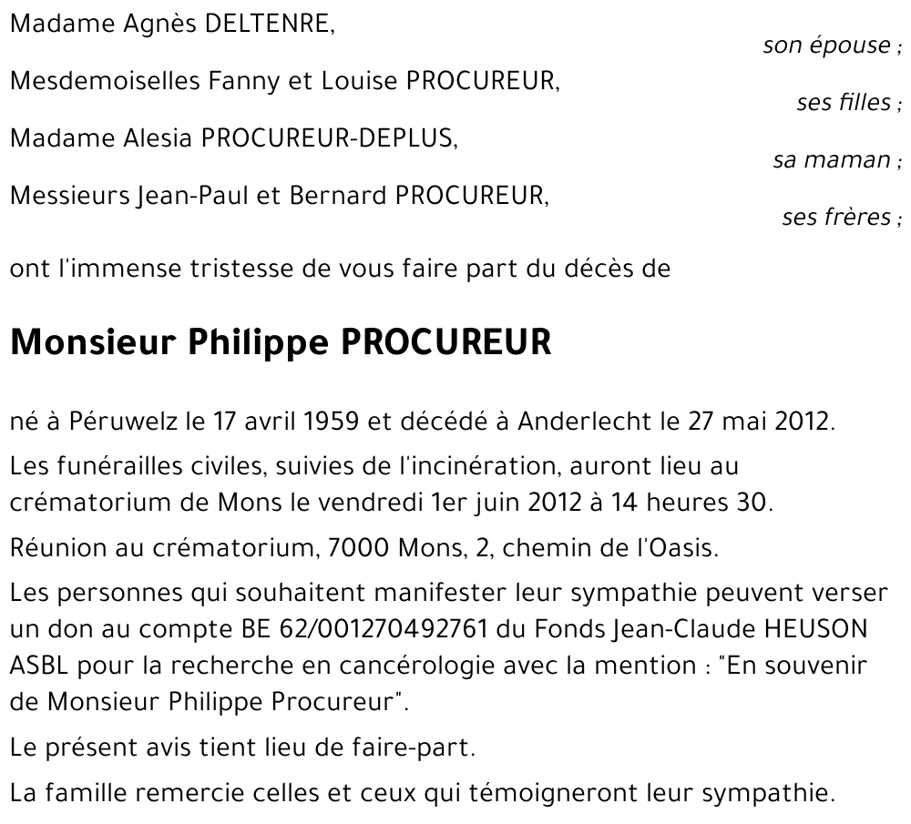 Philippe PROCUREUR