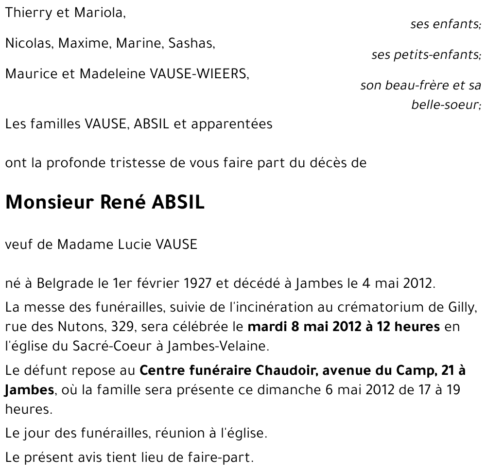 René ABSIL