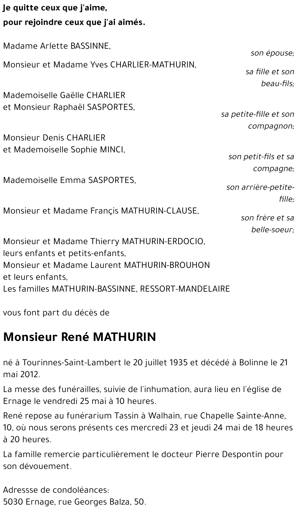 René MATHURIN