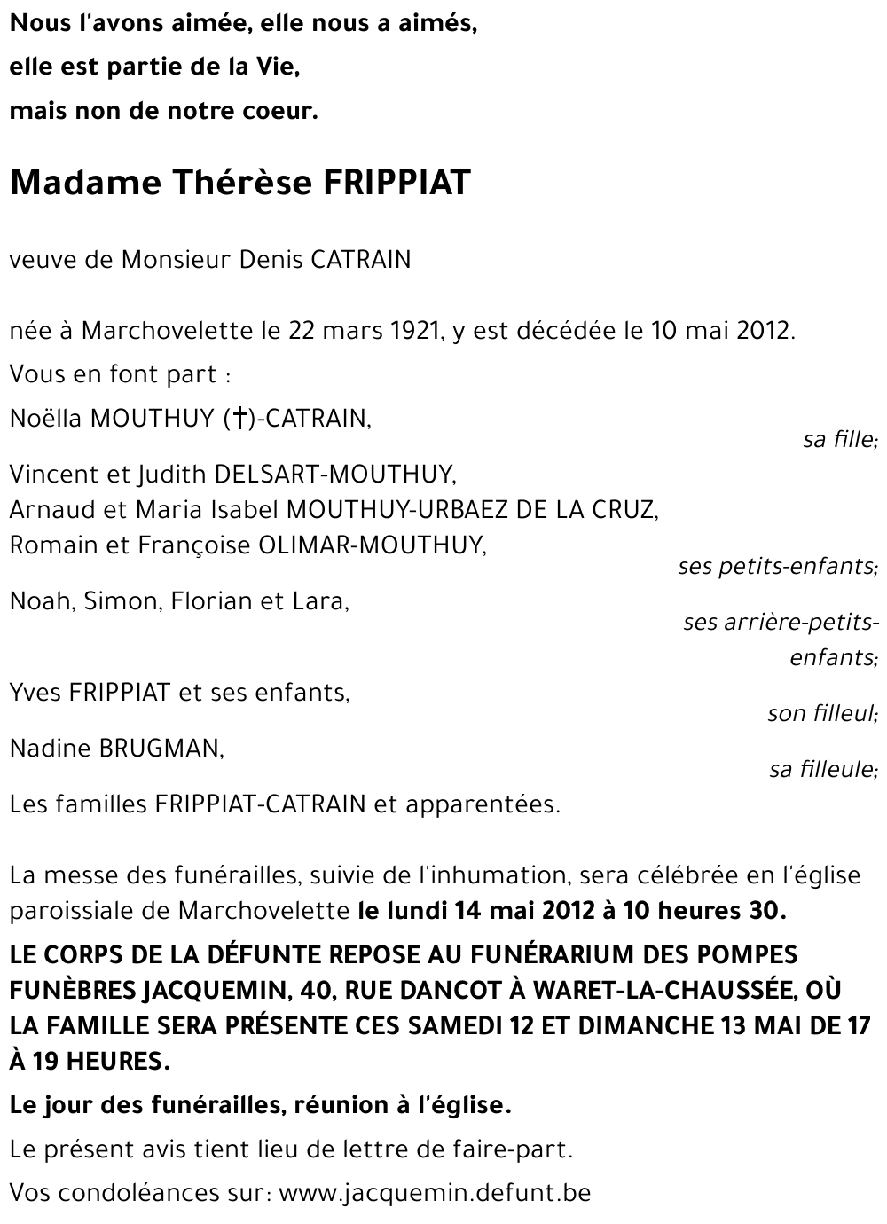Thérèse FRIPPIAT