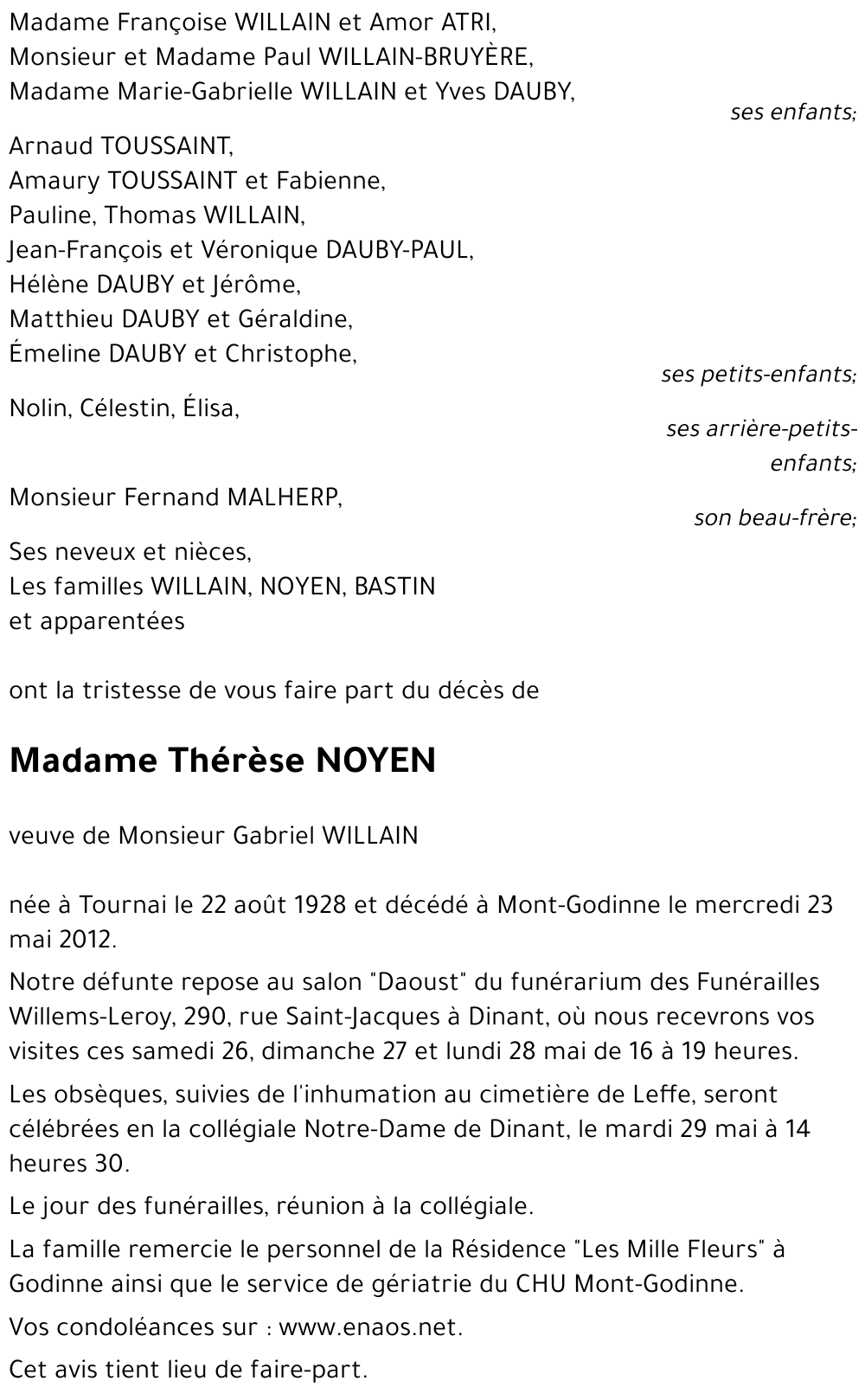 Thérèse NOYEN