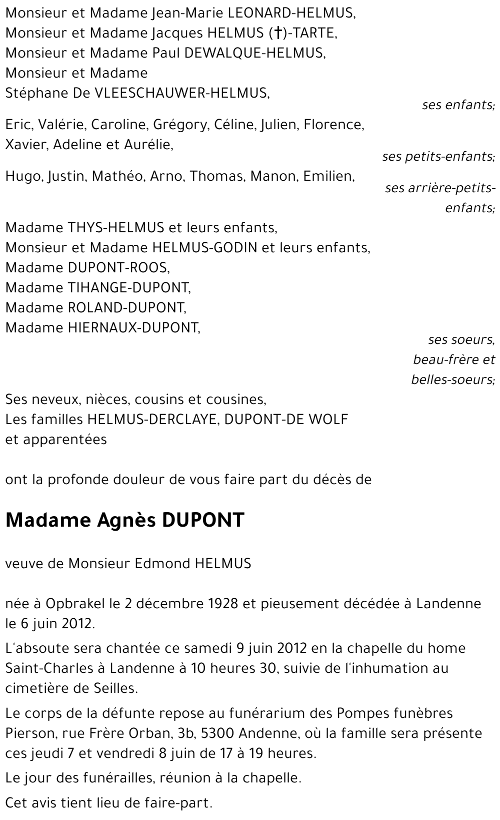 Agnès DUPONT