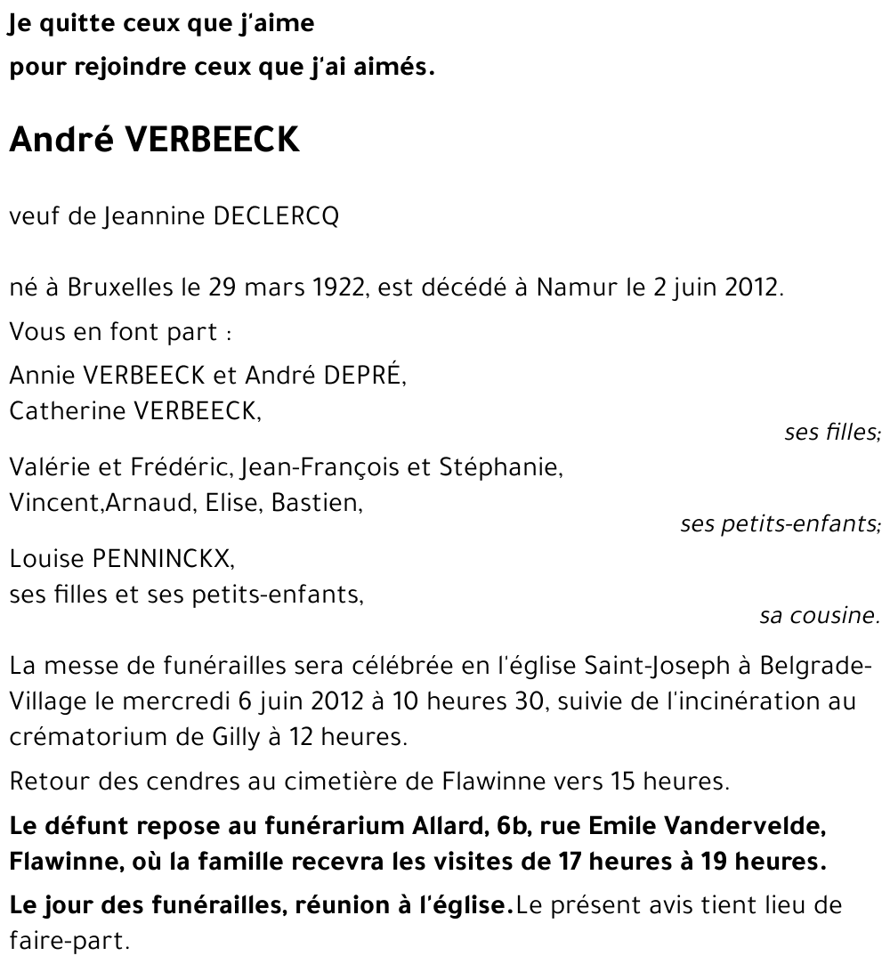 André VERBEECK