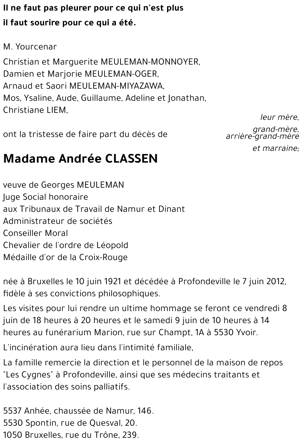 Andrée CLASSEN