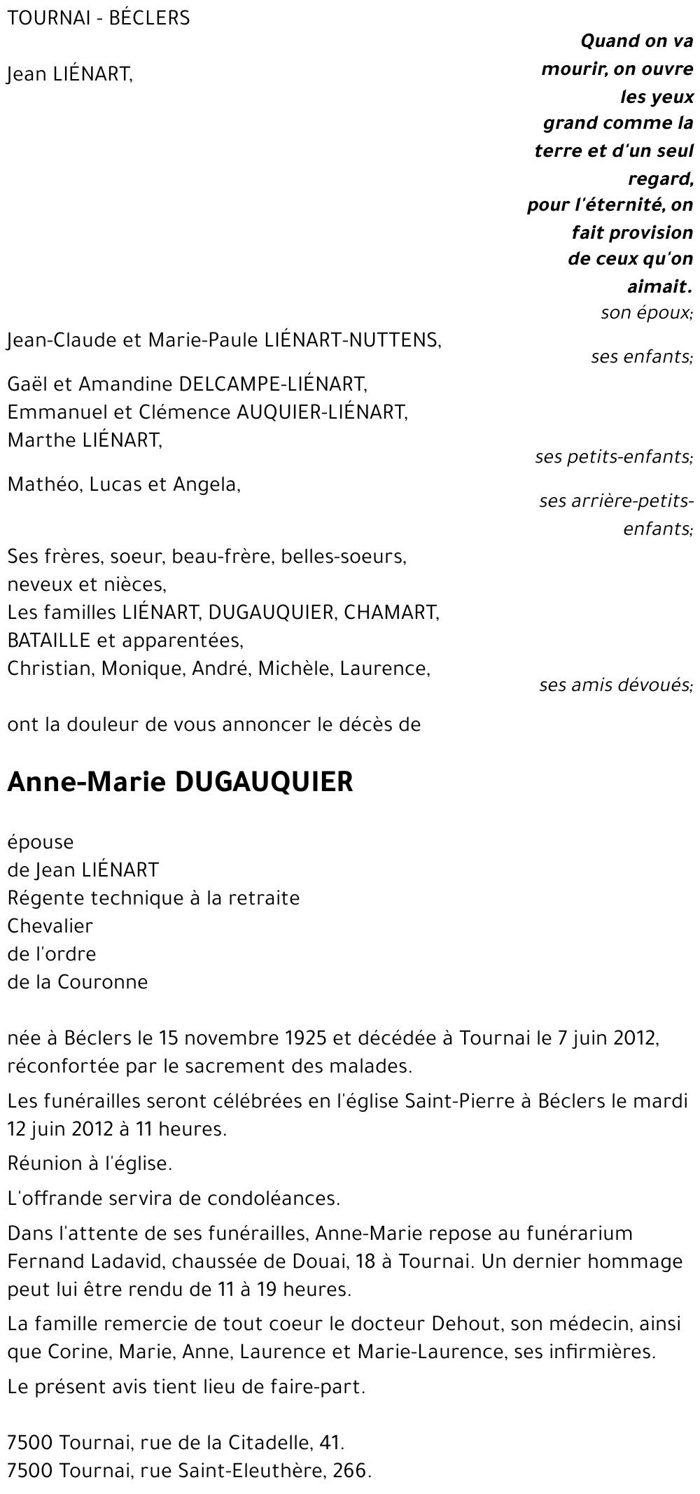 Anne-Marie DUGAUQUIER