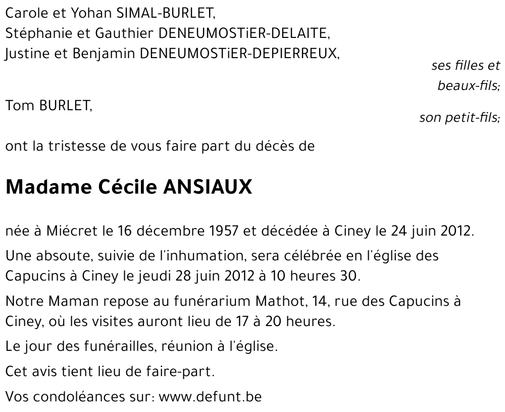 Cécile ANSIAUX