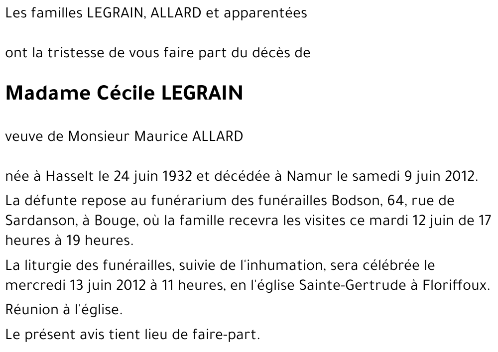 Cécile LEGRAIN