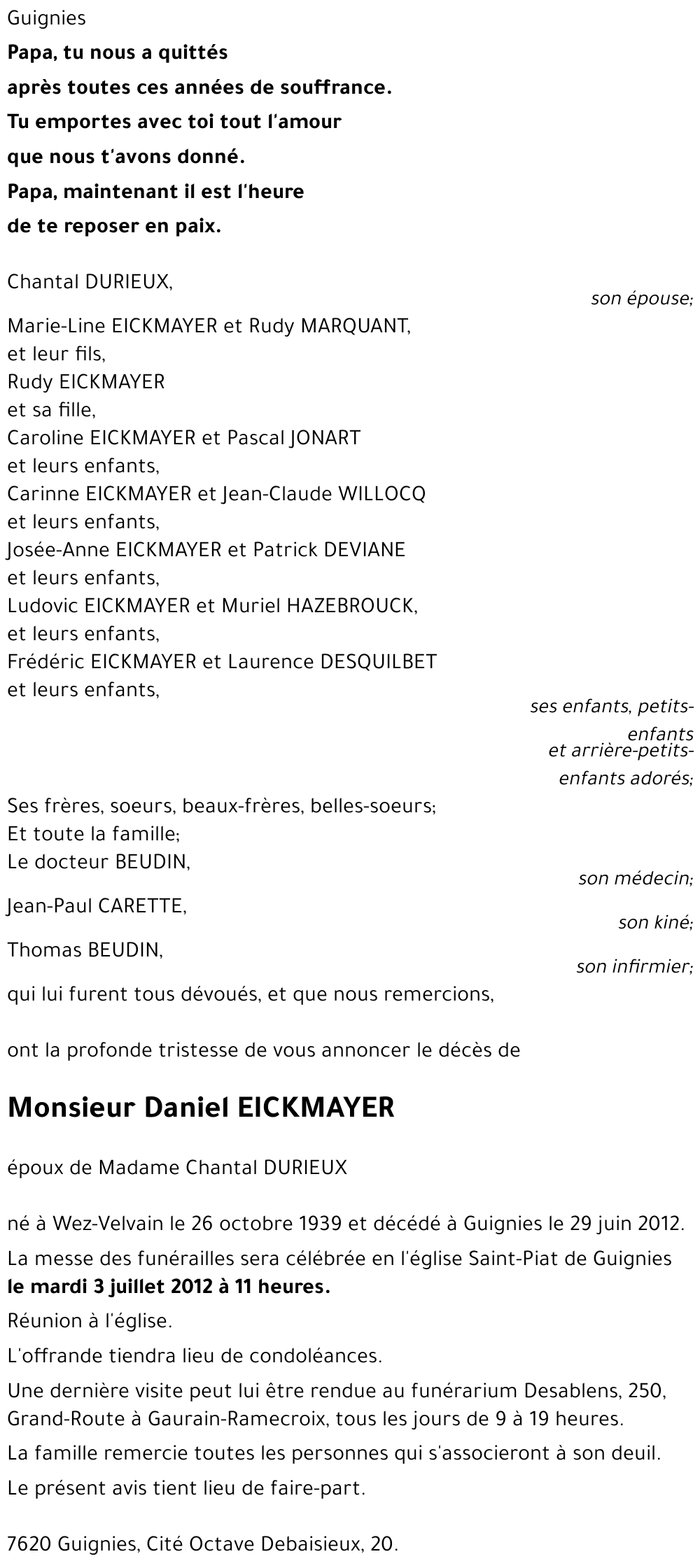 Daniel EICKMAYER