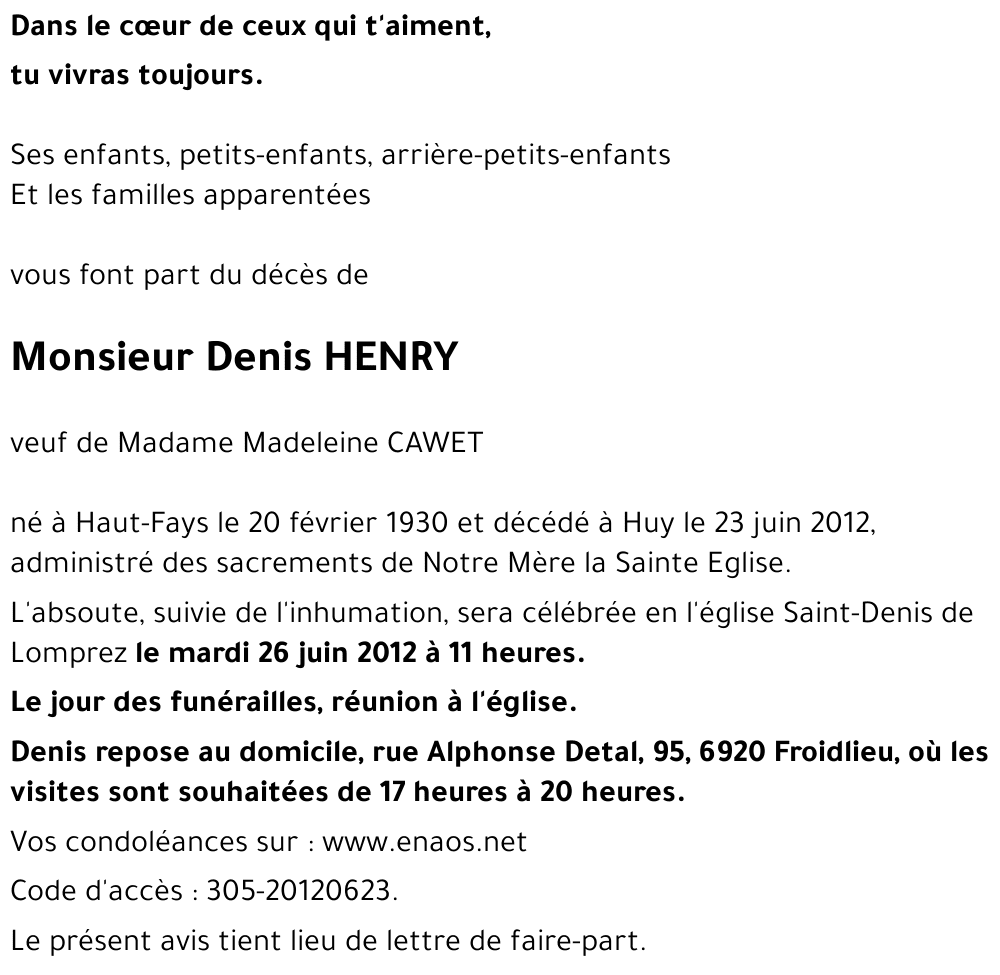 Denis HENRY