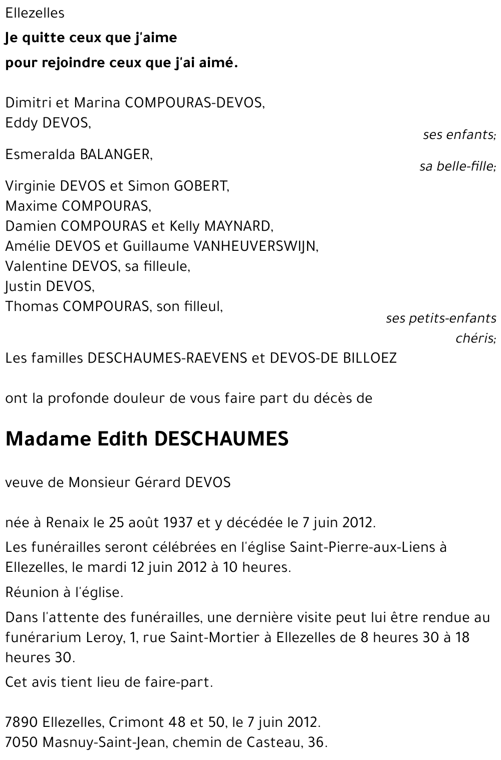 Edith DESCHAUMES