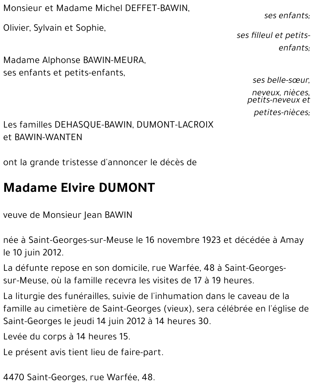 Elvire DUMONT