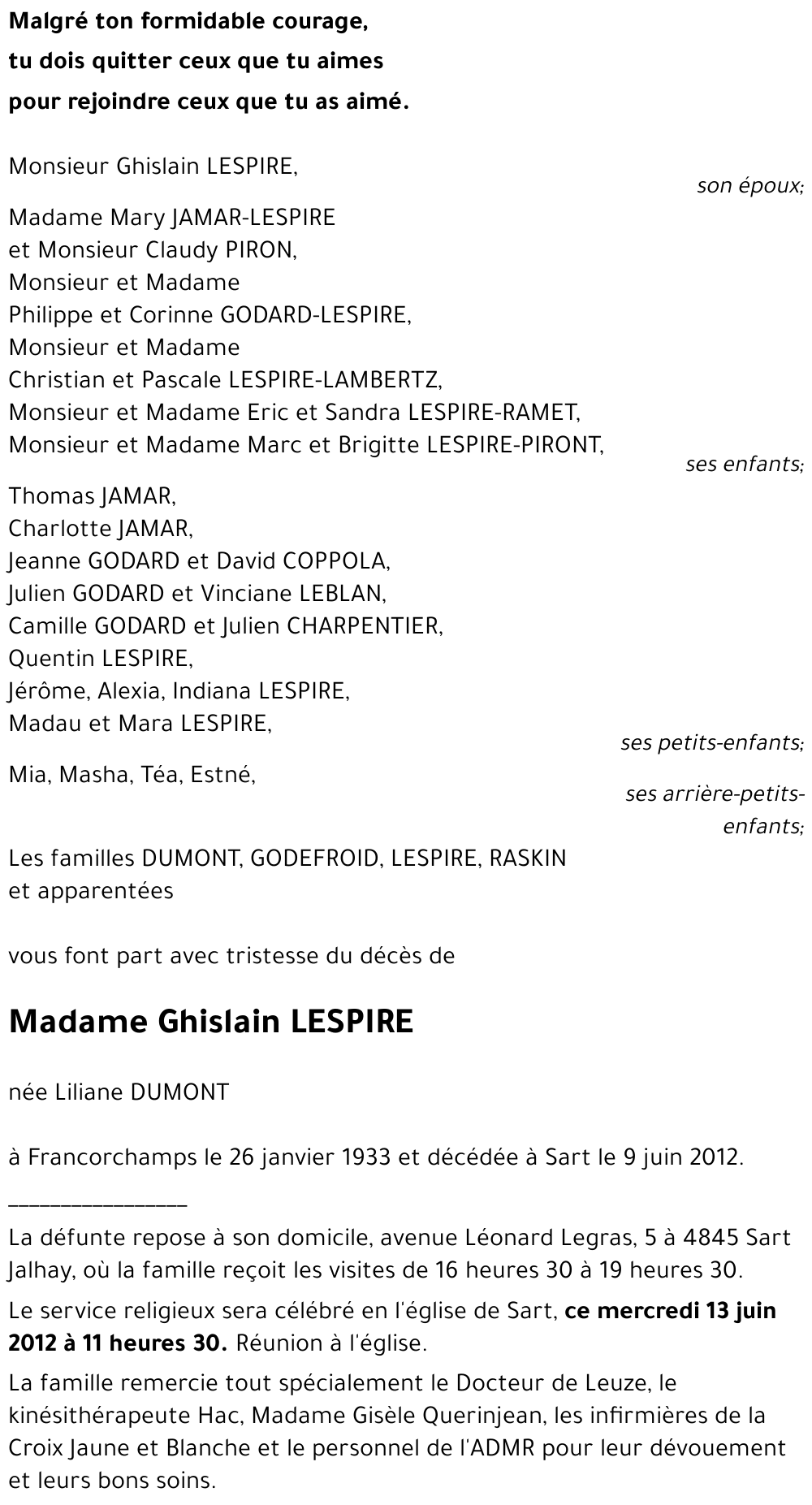 Ghislain LESPIRE