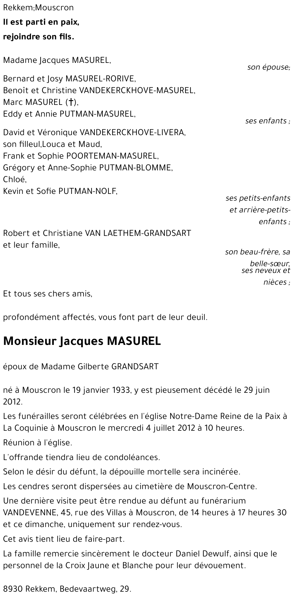 Jacques MASUREL