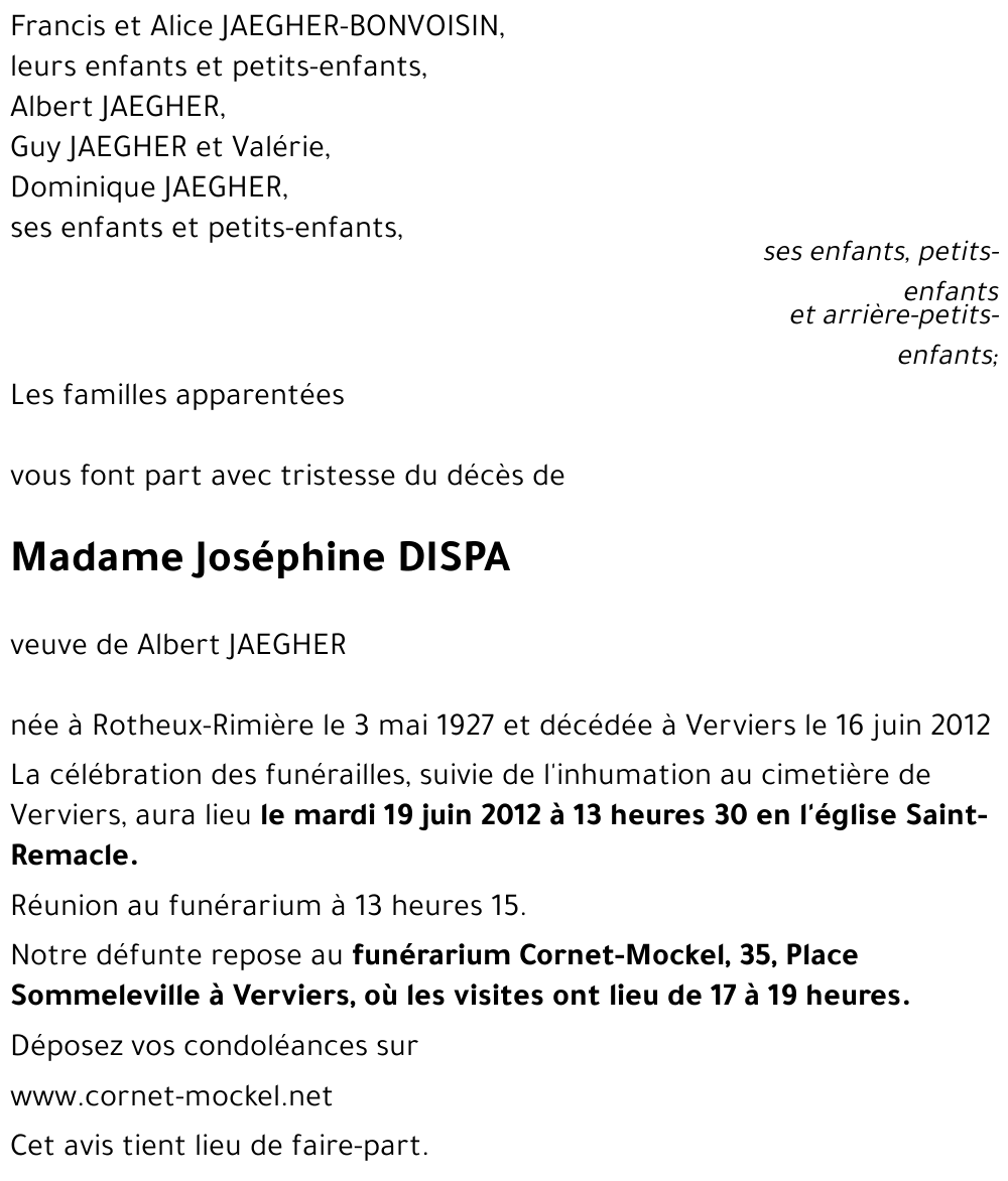 Joséphine DISPA