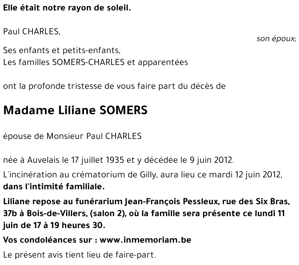 Liliane SOMERS