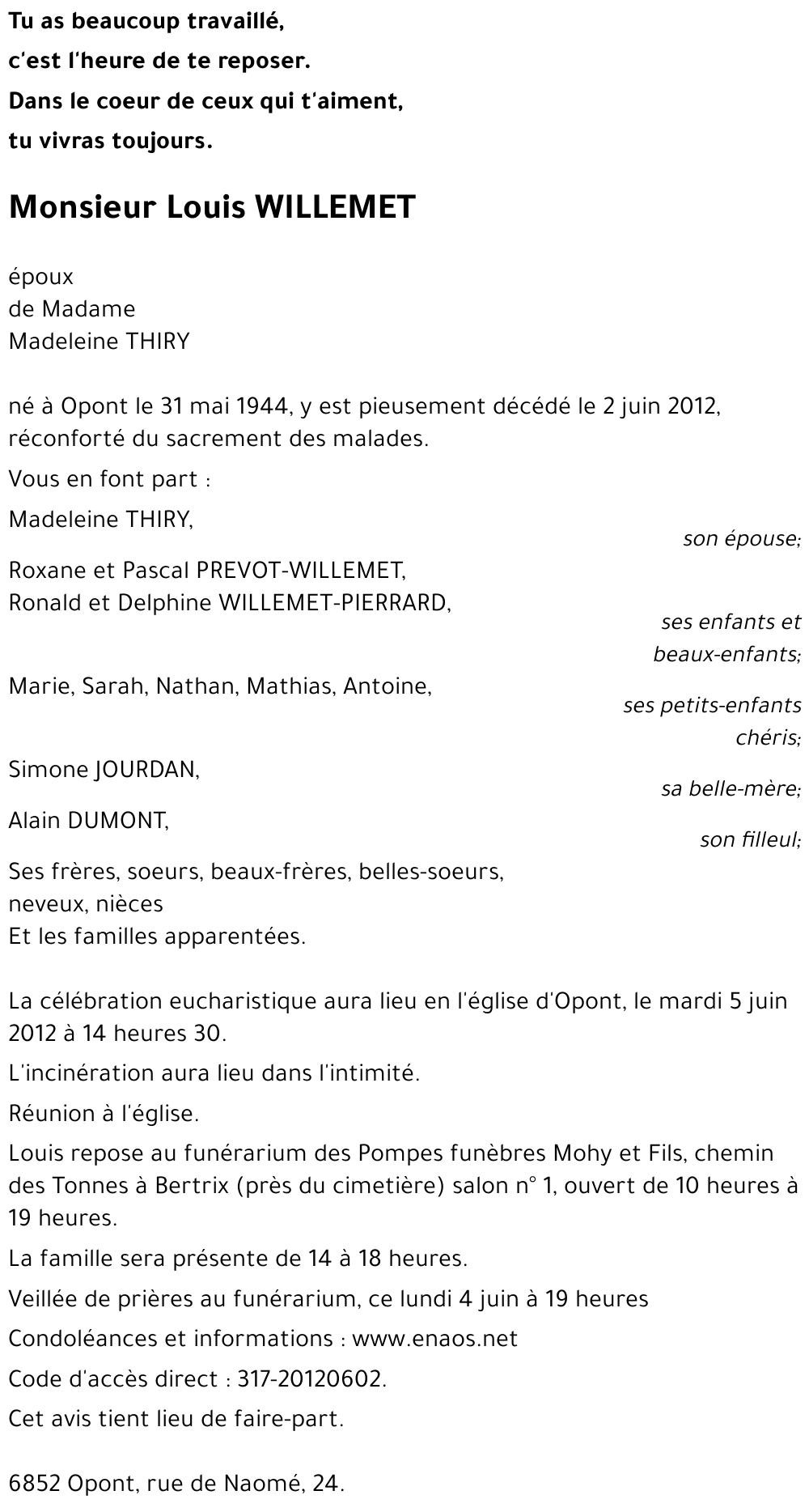 Louis WILLEMET