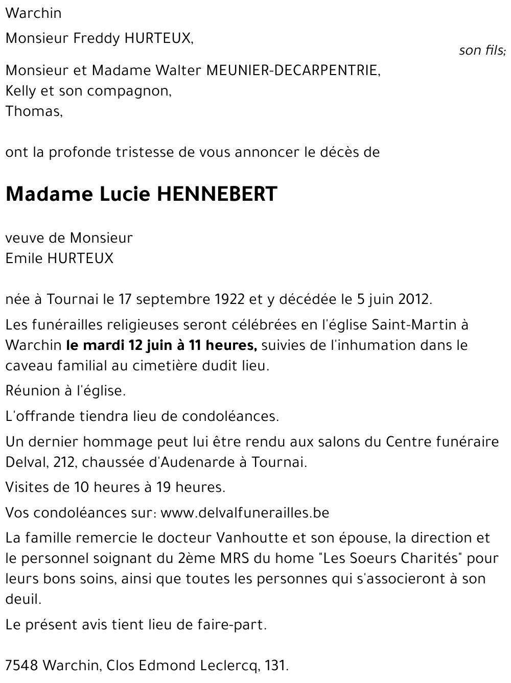 Lucie HENNEBERT