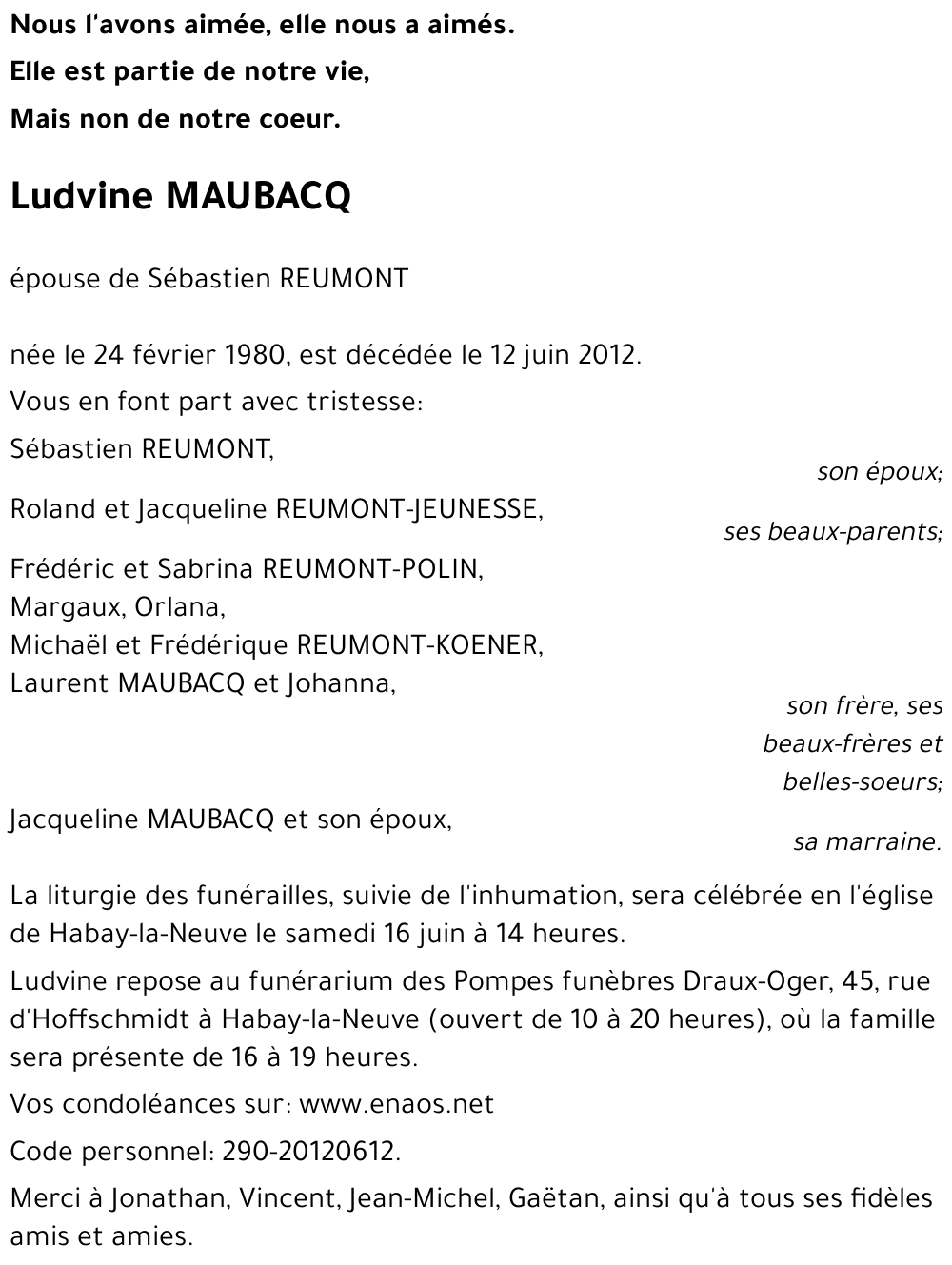 Ludvine MAUBACQ