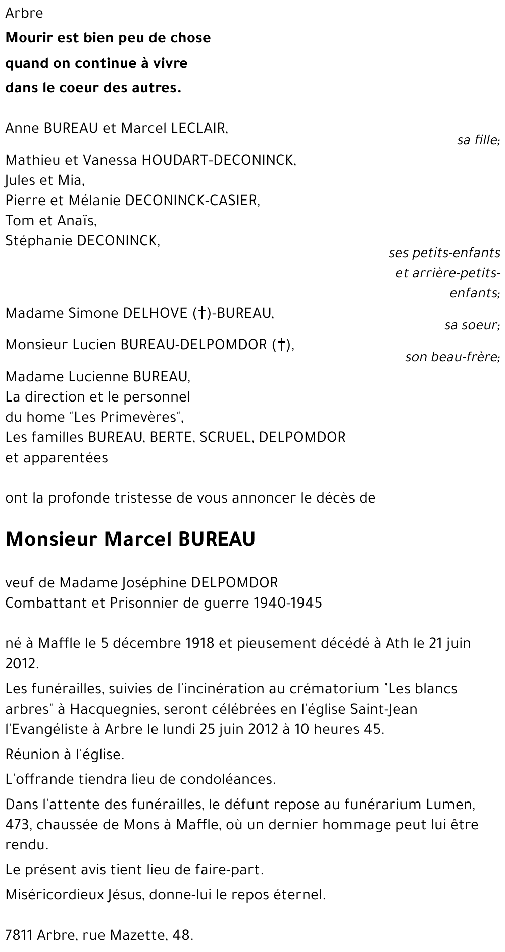 Marcel BUREAU