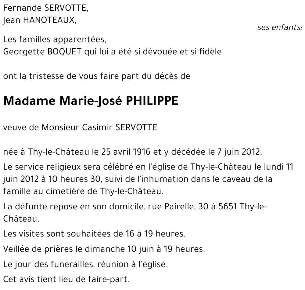 Marie-José PHILIPPE