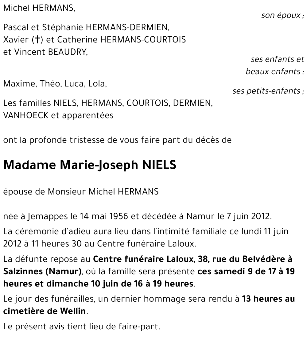 Marie-Joseph NIELS