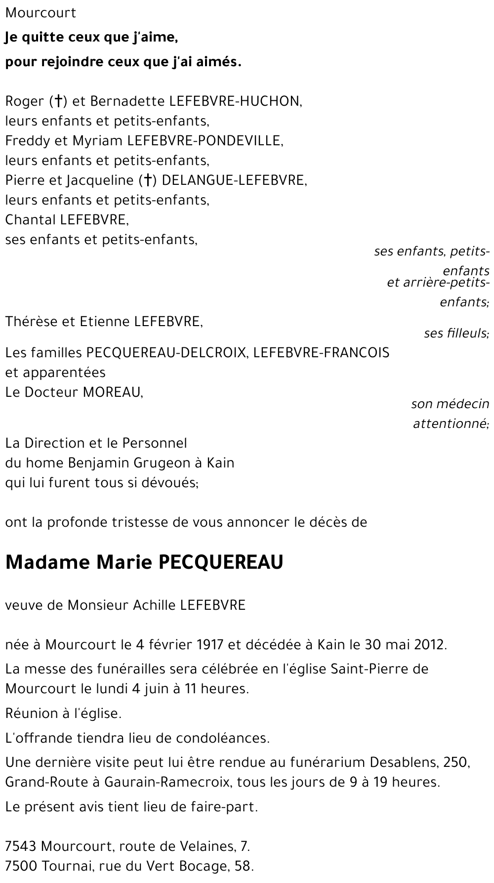 Marie PECQUEREAU