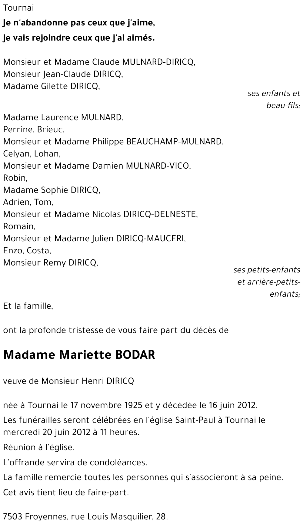 Mariette BODAR