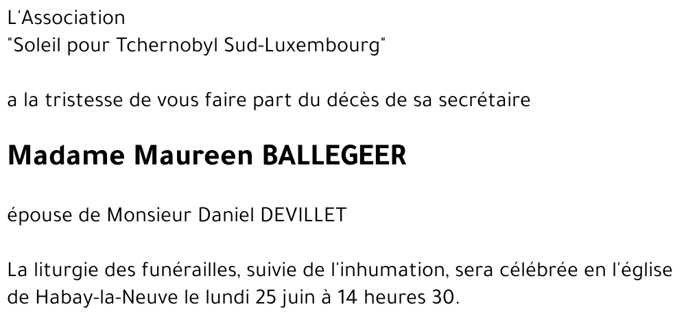 Maureen BALLEGEER