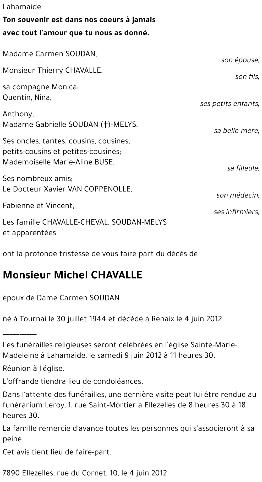 Michel CHAVALLE