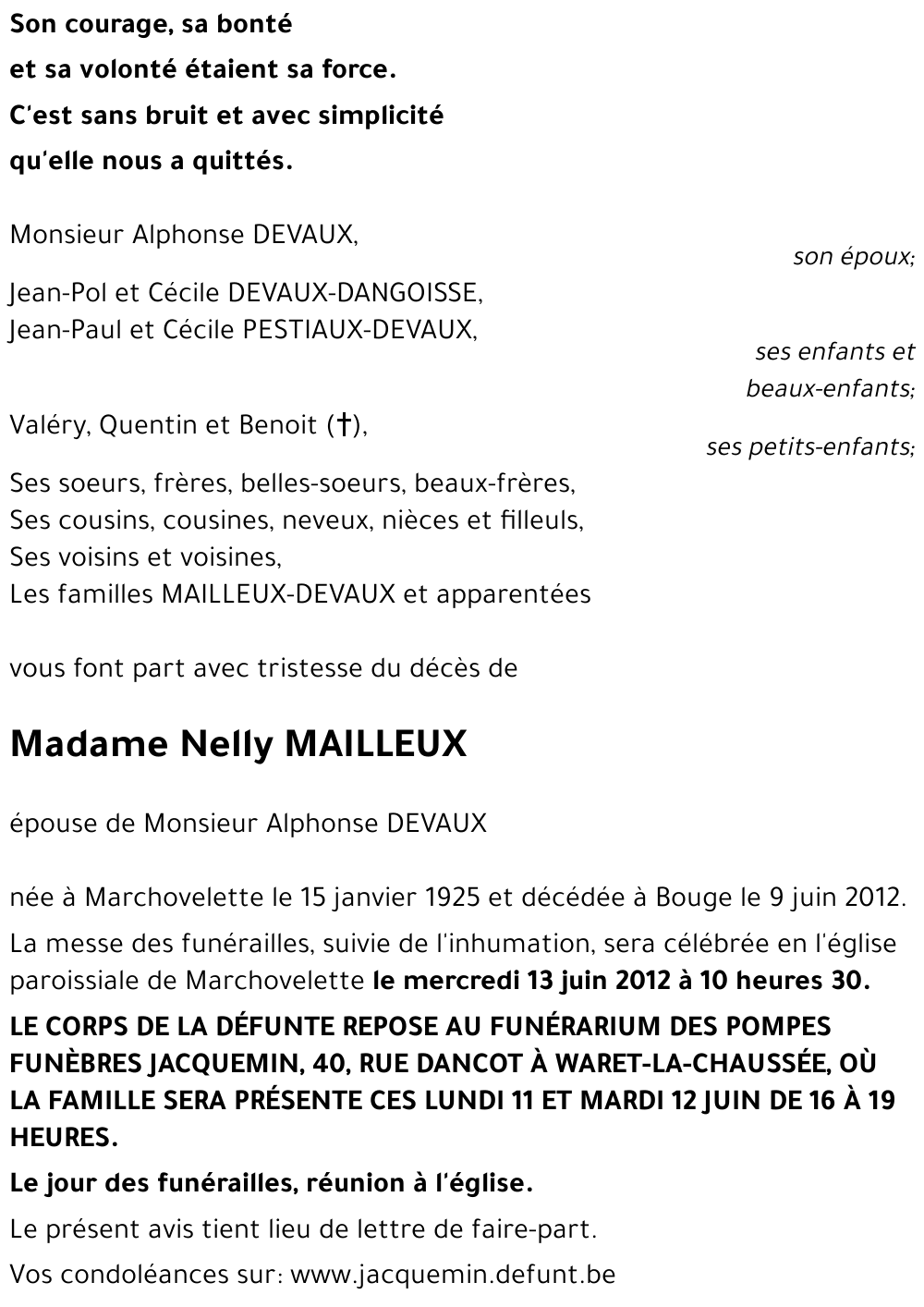 Nelly MAILLEUX