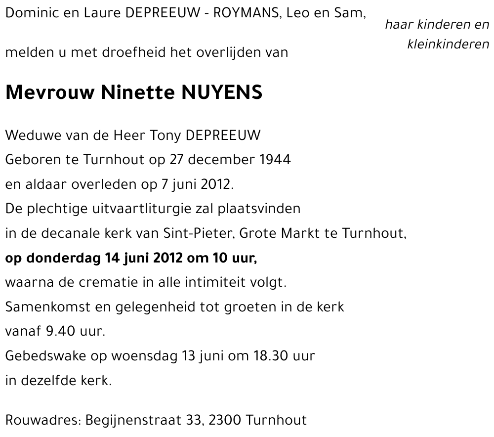 Ninette NUYENS