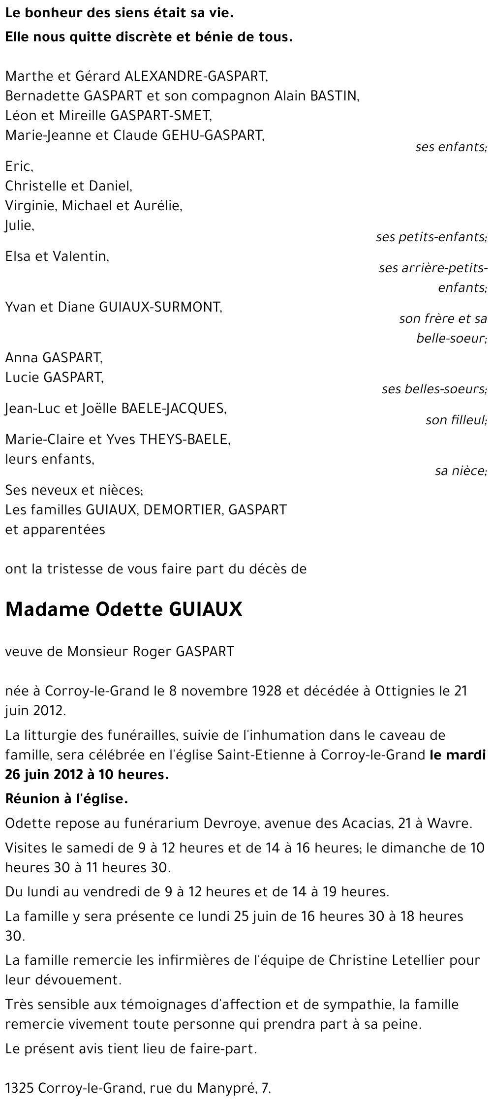 Odette GUIAUX