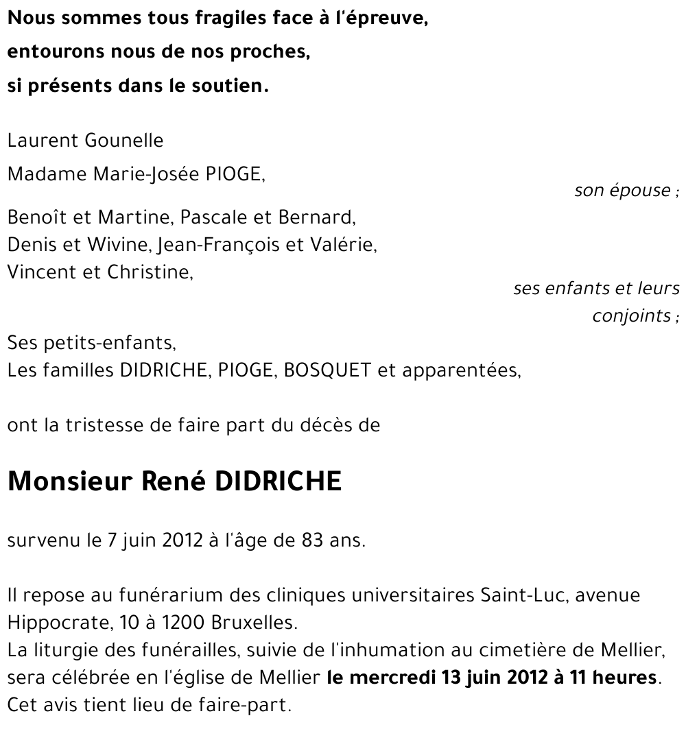 René DIDRICHE