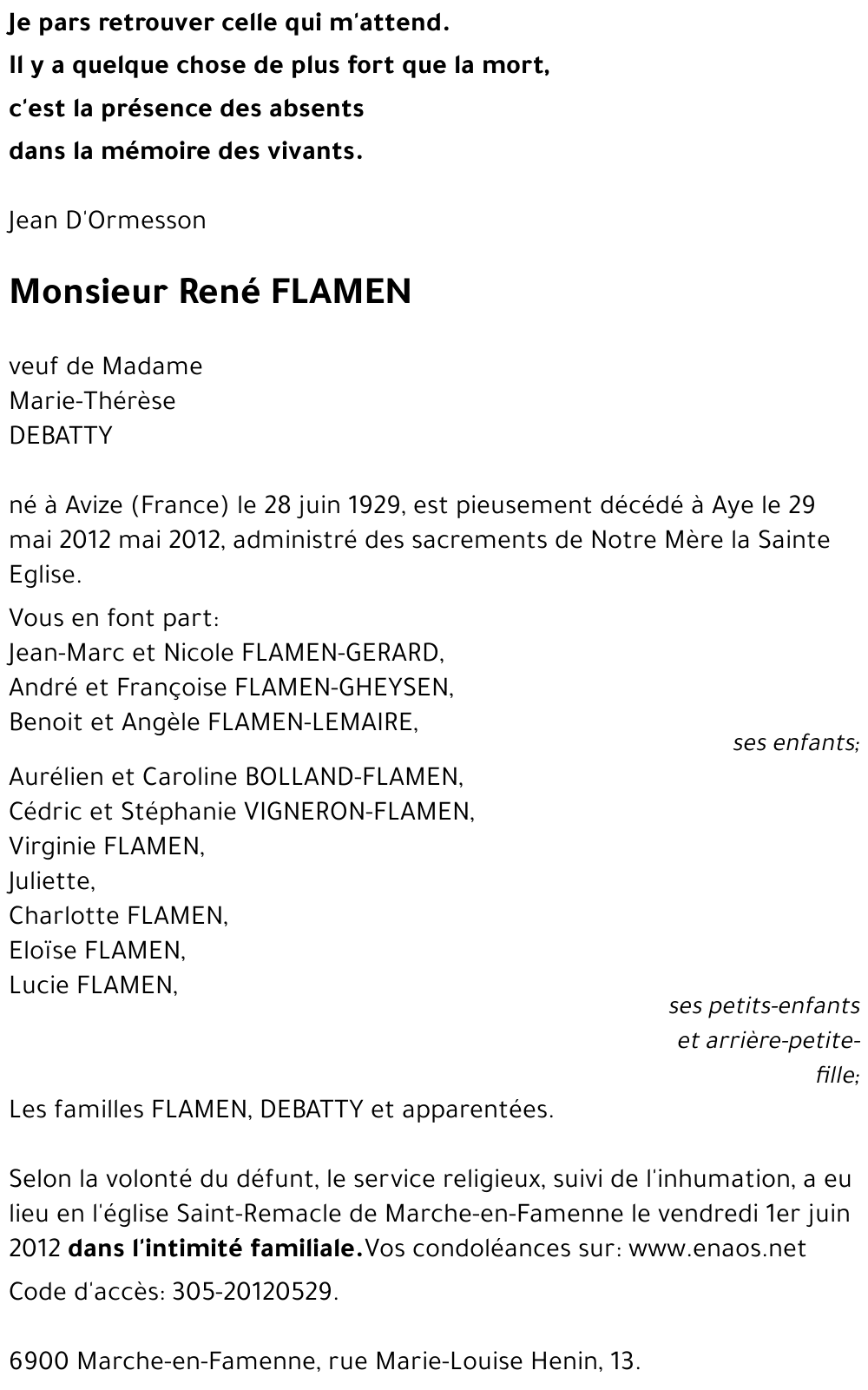 René FLAMEN