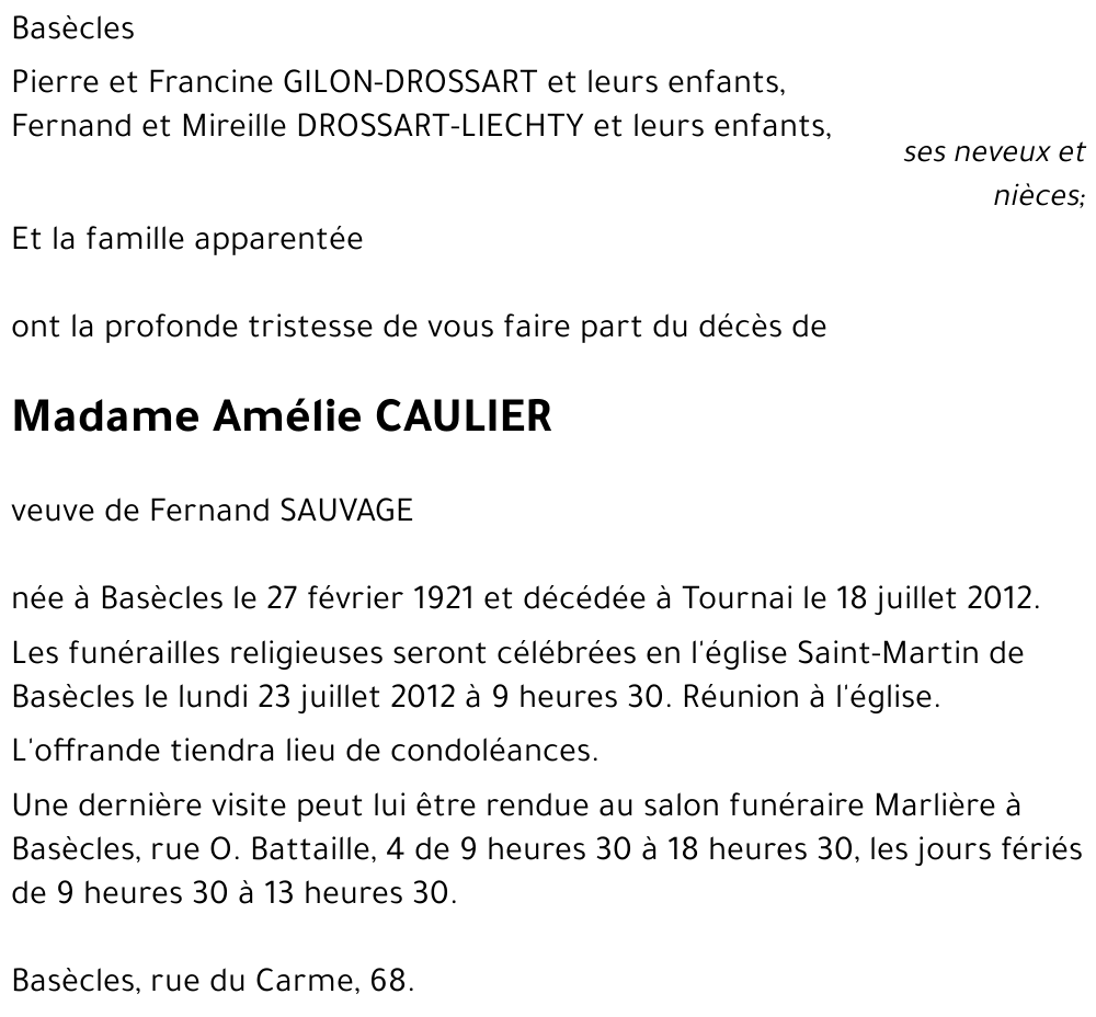 Amélie CAULIER