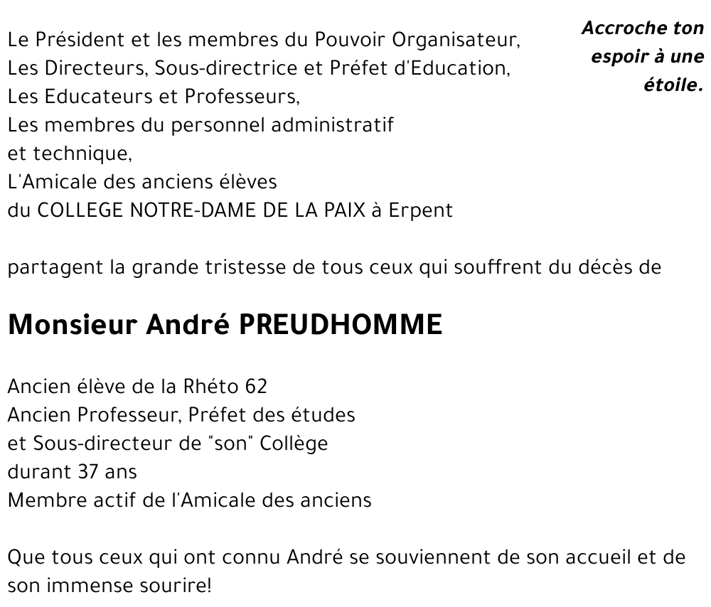 André PREUDHOMME