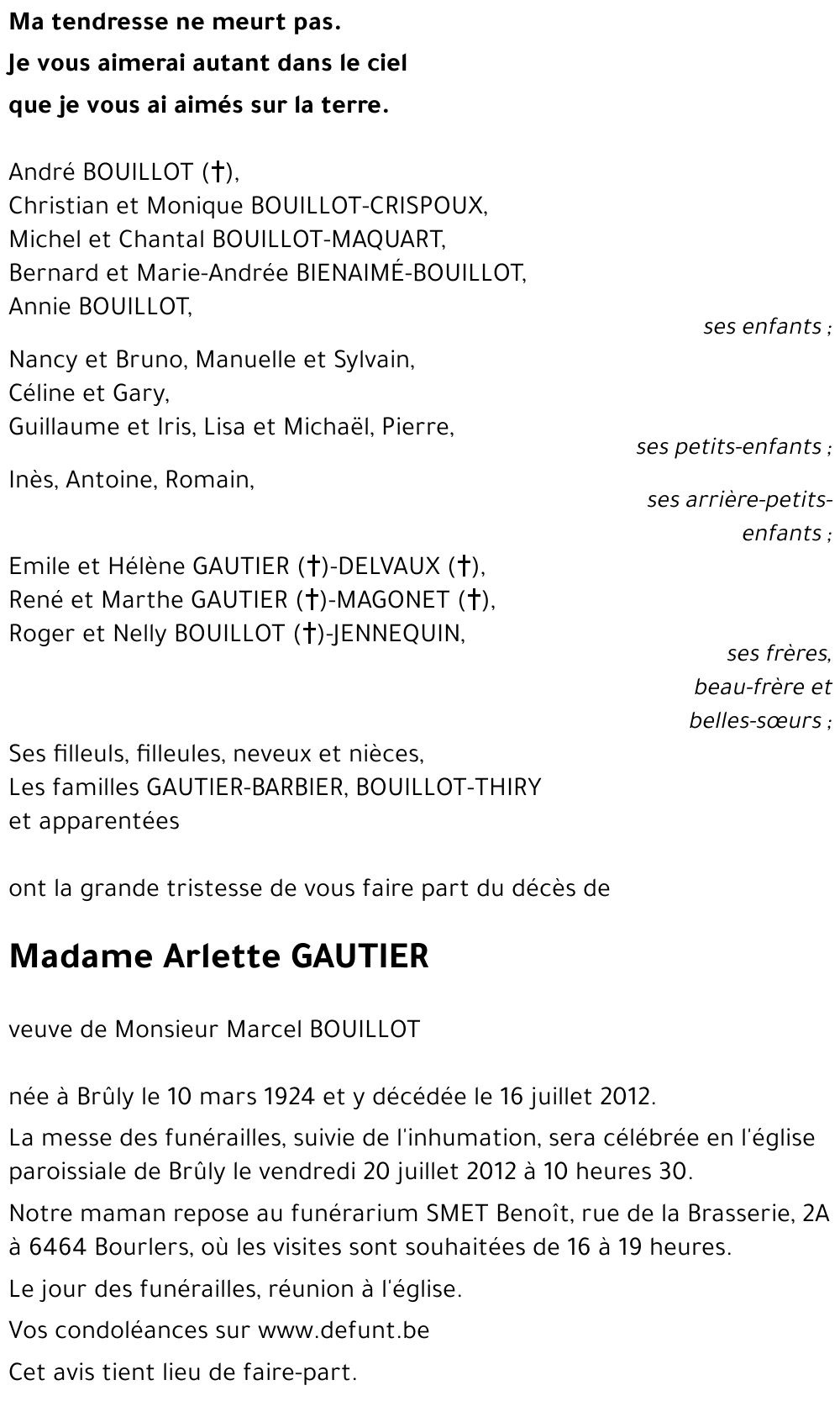 Arlette GAUTIER