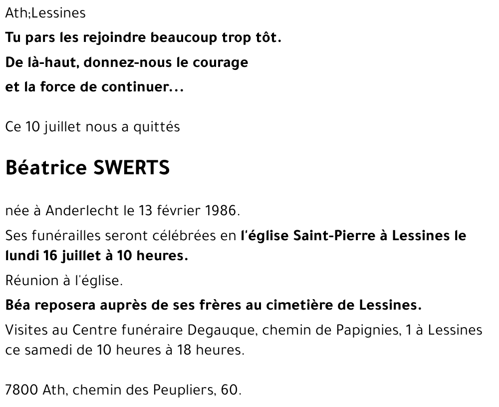 Béatrice SWERTS