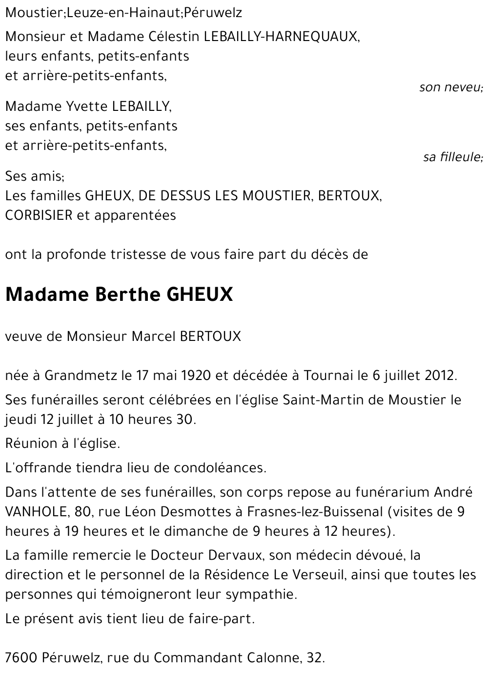 Berthe GHEUX