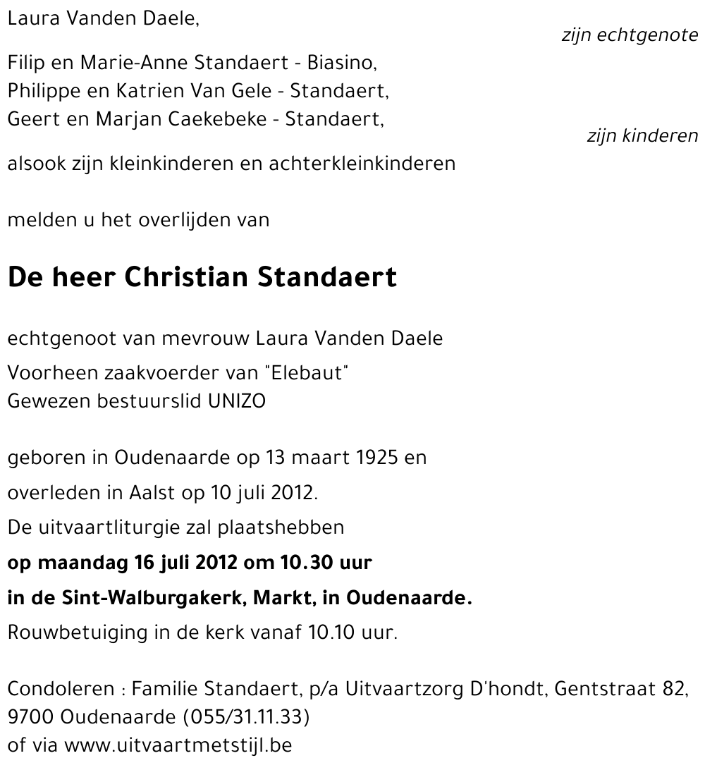 Christian Standaert