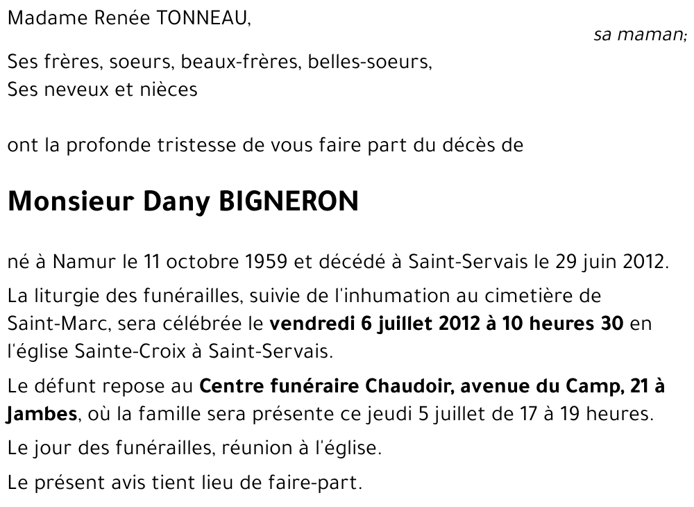 Dany BIGNERON