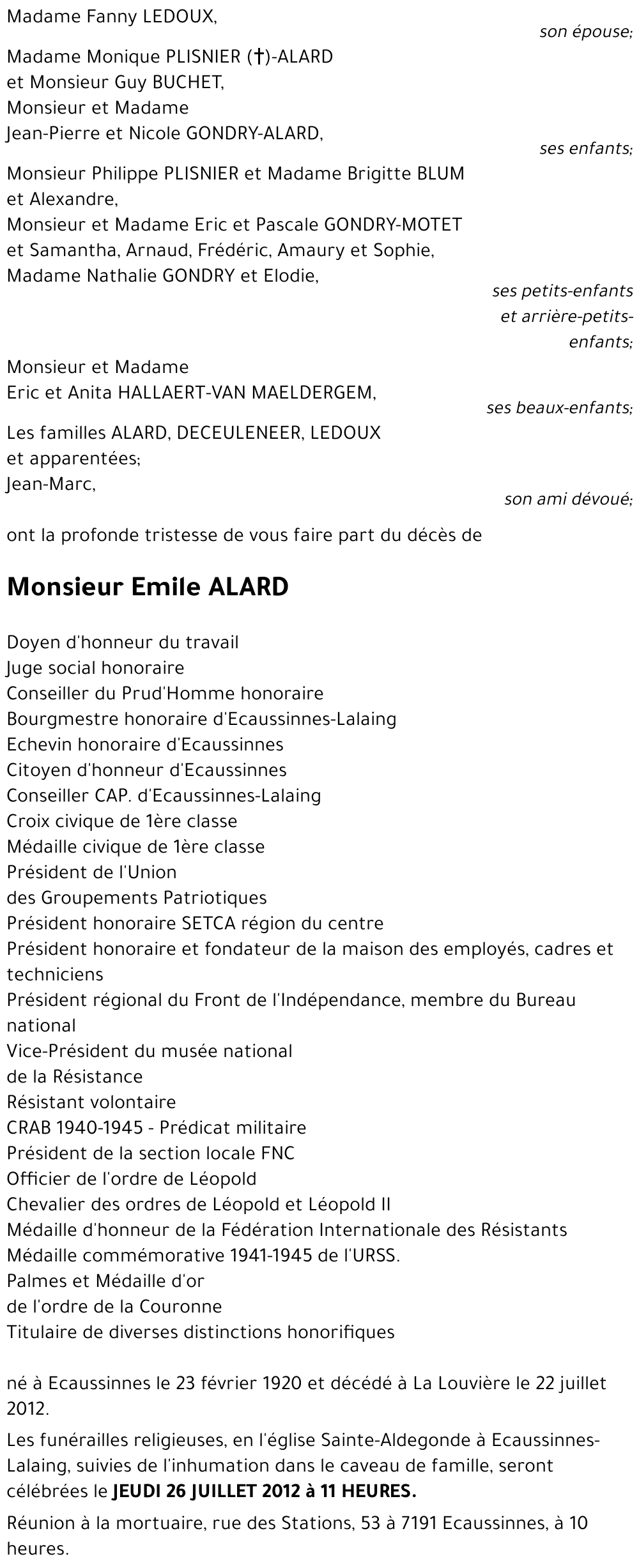Emile ALARD
