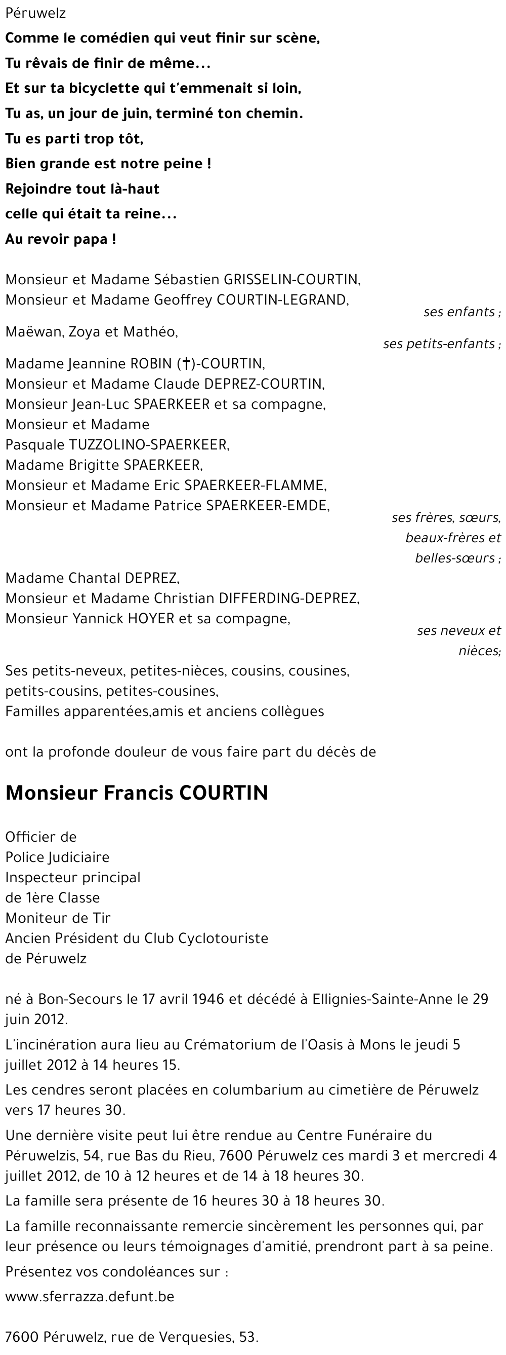 Francis COURTIN