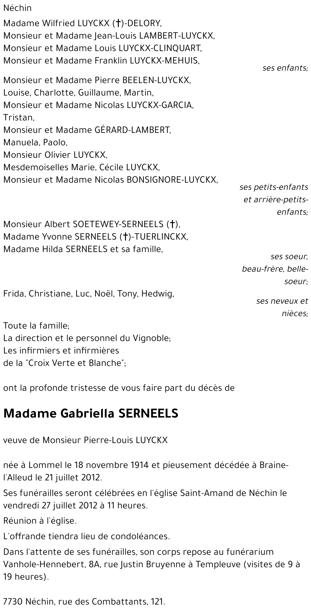 Gabriella SERNEELS