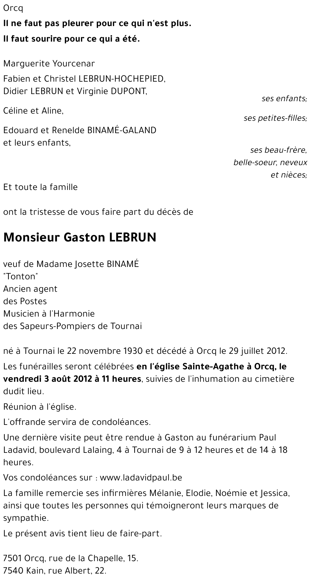 Gaston LEBRUN