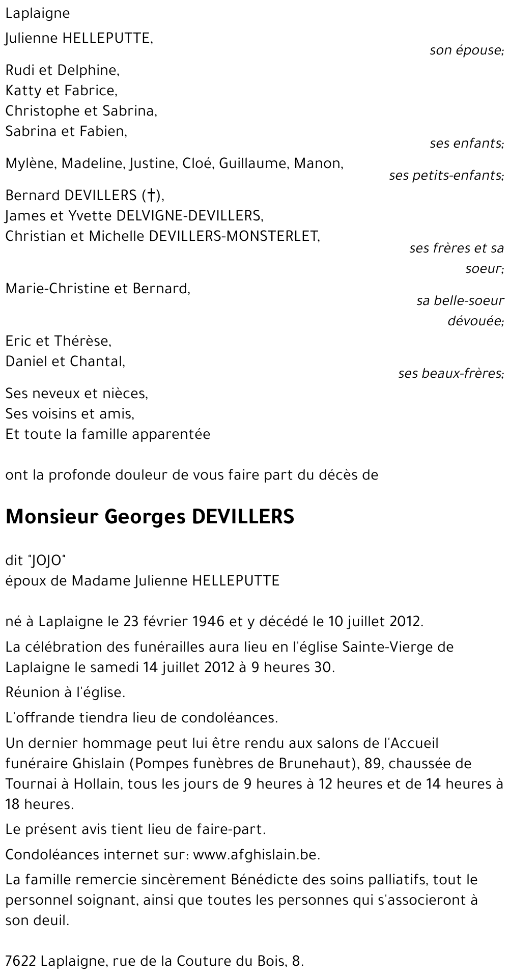 Georges DEVILLERS