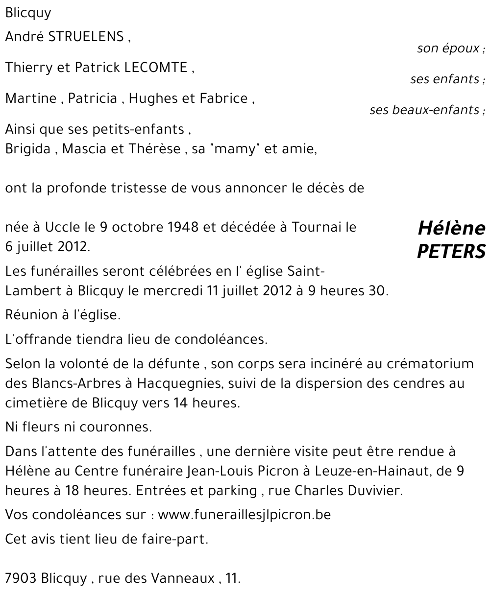 Hélène PETERS