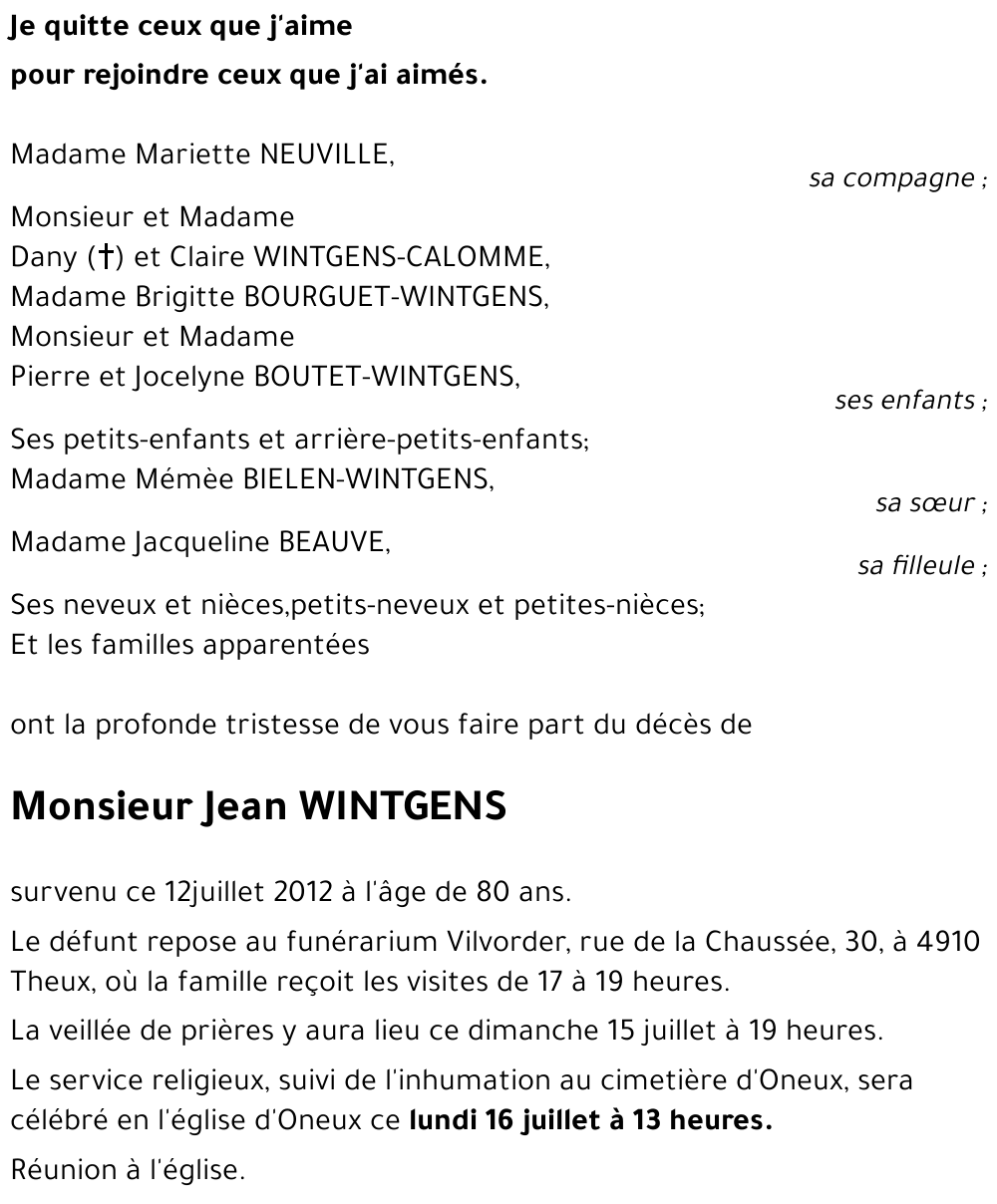 Jean WINTGENS